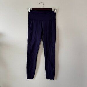 Lululemon Fast & Free 7/8 Tight II (Nulux 25") Twilight Blue